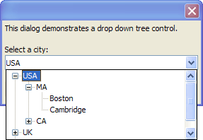 Xd Drop Down Tree Control